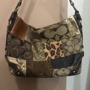Coach Limited Edition animal print Shoulder Bag